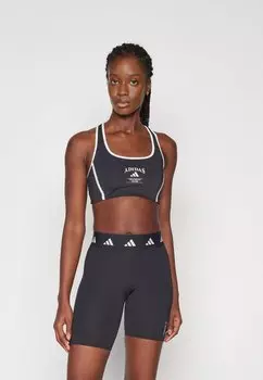 Спортивный бюстгальтер POWERIMPACT LEGACY BRA adidas Performance, черный