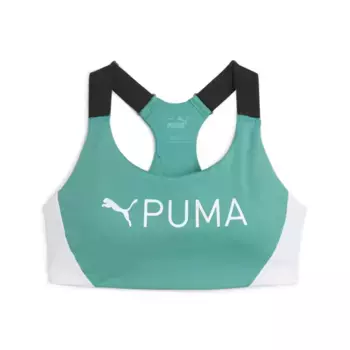 Спортивный бюстгальтер PUMA "4KEEPS EVERSCULPT бюстгальтер женский", зеленый