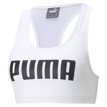 Спортивный бюстгальтер Puma 4Keeps Mid Impact, белый