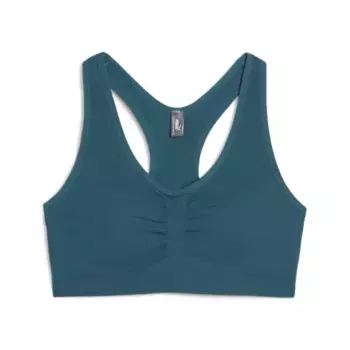 Спортивный бюстгальтер PUMA "4KEEPS SHAPELUXE бюстгальтер женский", зеленый