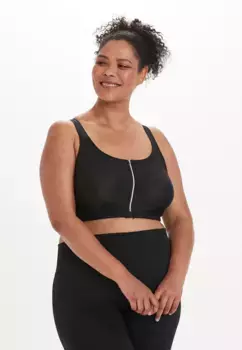 Спортивный бюстгальтер Q by Endurance "Thinna" с высокой поддержкой, черный