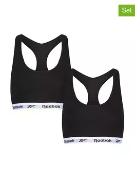 Спортивный бюстгальтер Reebok 2er-Set: Sport-BHs Frankie, черный