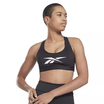Спортивный бюстгальтер Reebok Lux Vector Racer, черный