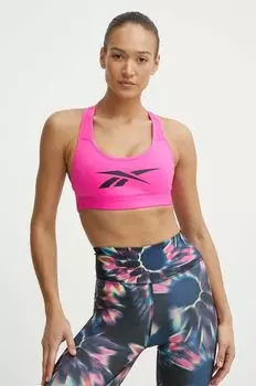 Спортивный бюстгальтер Reebok, розовый