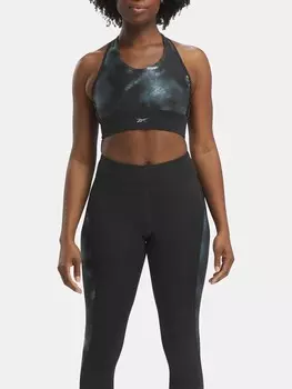 Спортивный бюстгальтер Reebok Running AOP Bra, черный