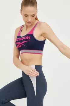 Спортивный бюстгальтер Reebok, темно-синий