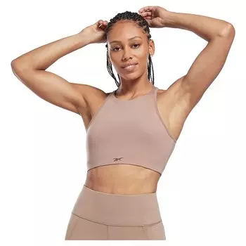 Спортивный бюстгальтер Reebok Yoga Long Line Sports, бежевый