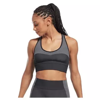 Спортивный бюстгальтер Reebok Yoga Seamless Sports, черный