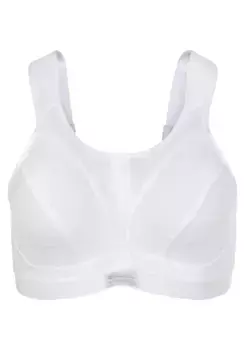 Спортивный бюстгальтер с амортизатором "Sa Bra SN109 SA D+MAX BRA", идеальный бюстгальтер для бега и занятий спортом с высокой устойчивостью Shock Absorber, белый
