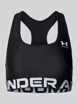 Спортивный бюстгальтер с этикеткой, модель «Authentics» Under Armour, черный