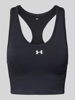 Спортивный бюстгальтер с этикеткой, модель «Vanish Seamless» Under Armour, черный