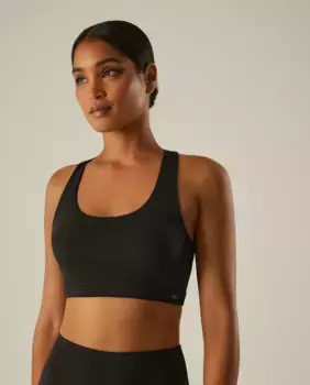 Спортивный бюстгальтер с дышащей спинкой Ysabel Mora, черный