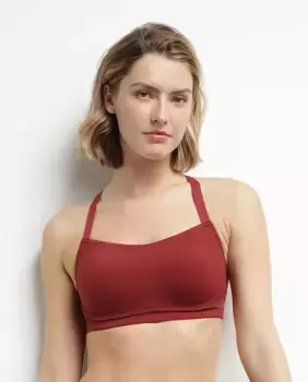 Спортивный бюстгальтер с формованными чашками Dim, бордовый