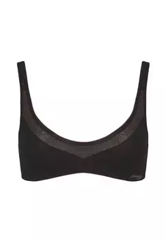 Спортивный бюстгальтер с формованными чашками для женщин sloggi, черный
