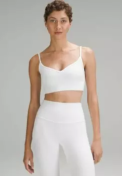 Спортивный бюстгальтер с легкой поддержкой Align Sweetheart A/B Cup lululemon, белый