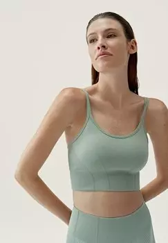 Спортивный бюстгальтер с легкой поддержкой Born Living Yoga, зеленый