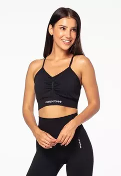 Спортивный бюстгальтер с легкой поддержкой carpatree, черный