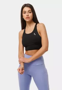 Спортивный бюстгальтер с легкой поддержкой carpatree, черный