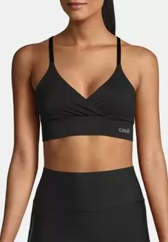 Спортивный бюстгальтер с легкой поддержкой Casall, цвет black