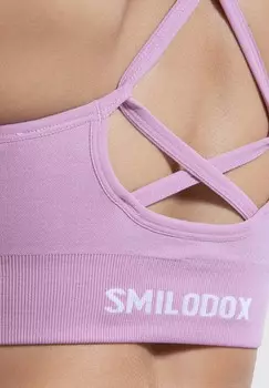 Спортивный бюстгальтер с легкой поддержкой CETRINA SCRUNCH Smilodox, розовый