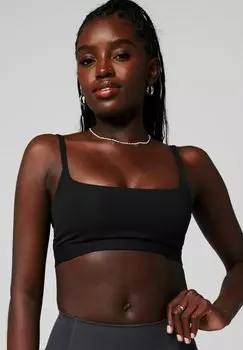 Спортивный бюстгальтер с легкой поддержкой ESSENTIAL Fabletics, черный