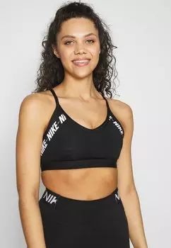 Спортивный бюстгальтер с легкой поддержкой INDY Nike, цвет black/white