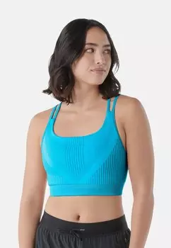 Спортивный бюстгальтер с легкой поддержкой Intraknit Strappy Smartwool, вереск синий для бассейна