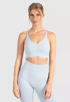 Спортивный бюстгальтер с легкой поддержкой. Smilodox, светло-синий