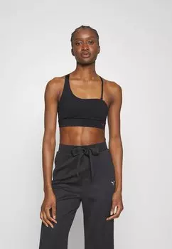 Спортивный бюстгальтер с легкой поддержкой SQUATWOLF, черный