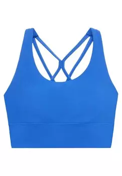 Спортивный бюстгальтер с легкой поддержкой STRAPPY BACK OYSHO, пестрый светло-голубой
