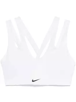 Спортивный бюстгальтер с логотипом Nike, белый