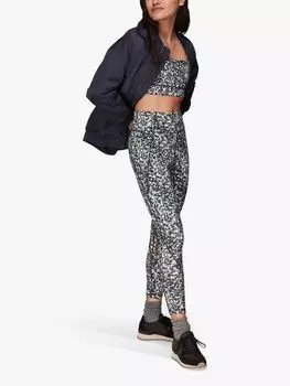 Спортивный бюстгальтер с перекрещенной спиной в крапинку Whistles, темно-синий/мульти