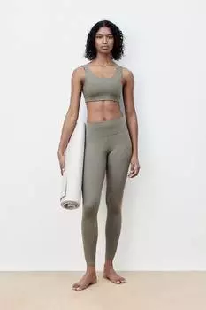 Спортивный бюстгальтер с поддержкой drymove средней степени H&M, зеленый