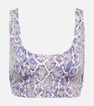 Спортивный бюстгальтер с принтом Let's Move Severn VARLEY, синий