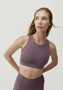 Спортивный бюстгальтер с сильной поддержкой INDI Born Living Yoga, цвет amatista