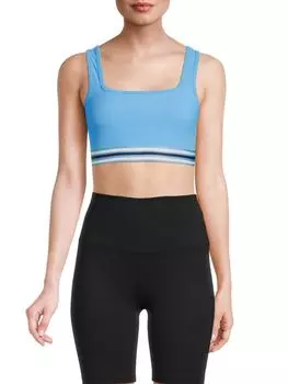 Спортивный бюстгальтер с вафельными полосками Varsity Eleven By Venus Williams, синий