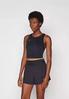 Спортивный бюстгальтер с высокой поддержкой ELARO CROP BRA HOKA, черный