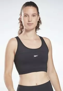 Спортивный бюстгальтер с высокой поддержкой Reebok, черный