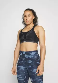 Спортивный бюстгальтер с высокой поддержкой Shock Absorber, черный