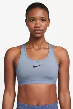 Спортивный бюстгальтер с высокой поддержкой Swoosh Nike, синий