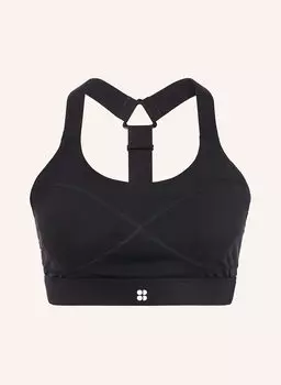 Спортивный бюстгальтер сила воздействия средняя Sweaty Betty, черный