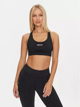 Спортивный бюстгальтер slim fit Reebok, черный