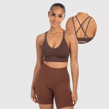 Спортивный бюстгальтер Smilodox, цвет dunkelbraun