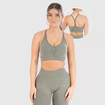 Спортивный бюстгальтер Smilodox, оливково-зеленый