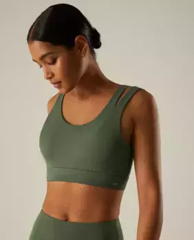 Спортивный бюстгальтер со съемной мягкой спинкой Ysabel Mora, цвет Kaki