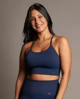 Спортивный бюстгальтер со съемными чашками Believe Athletics, синий