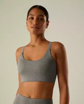 Спортивный бюстгальтер со скрещенными бретелями Ysabel Mora, серый