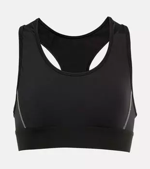 Спортивный бюстгальтер со спиной-борцовкой BALENCIAGA, черный