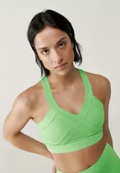 Спортивный бюстгальтер со средней поддержкой Born Living Yoga, зеленый