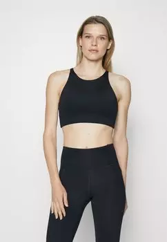 Спортивный бюстгальтер со средней поддержкой Girlfriend Collective, черный